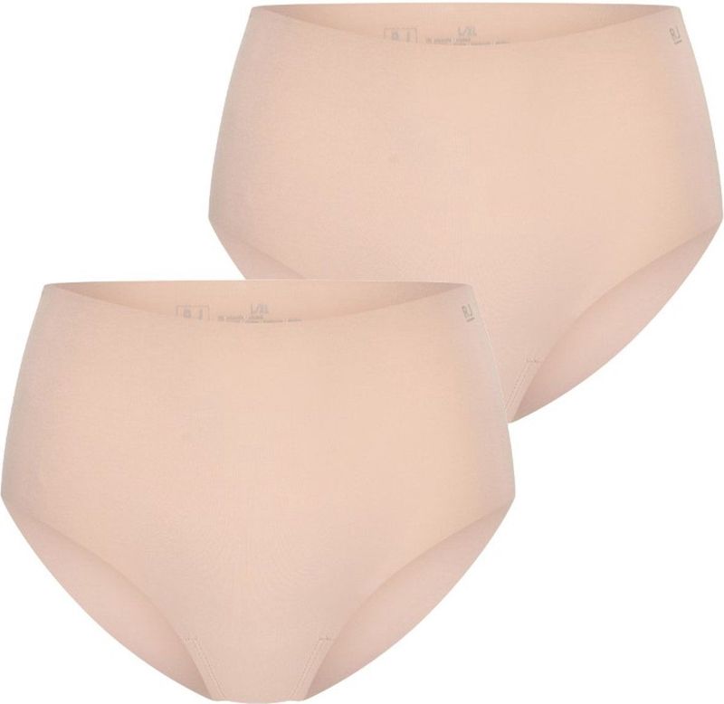 RJ Bodywear RJ dames Invisible Tunis dames maxi slip (2-pack), lichtbruin