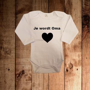 Romper Je wordt Oma - lange mouw