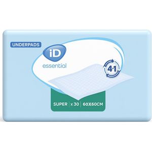 ID Essential Underpads Super 60 x 60 cm - 8 paquets de 30 protections