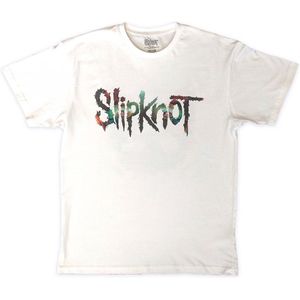 Slipknot - Adderall Faceback Heren T-shirt - M - Wit