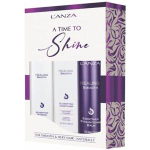 L'anza - Healing Smooth - Glossifying Trio Set (Shampoo 300ml, Conditioner 250ml & Balm 250ml)