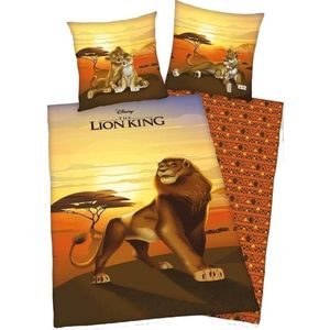 The Lion King -- Dekbedovertrek 1 pers. 140X200 + 1 kussensloop 100% Polyester