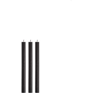 Rustik Lys lange dinerkaarsen 2.1 x 29 cm | Black | Doos met 30 stuks