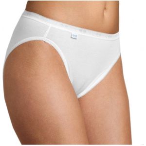 Set van 4x stuks sloggi basic tai dames slips - Dames onderbroeken ondergoed, maat: 44 in het wit