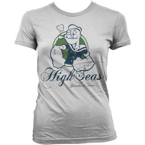 Popeye Dames Tshirt -L- High Seas Aftershave Tonic Wit