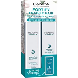 L'anza Healing Strength Shampoo & Conditioner Duo Set - Voor breekbaar haar