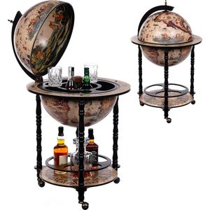 MKSS® Globebar - Wereldbol Bar - Whiskey Set - Bijzettafel - Authentiek