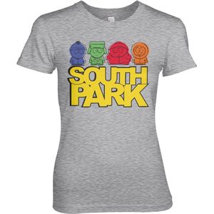 South Park Sketched Girly Tee Damen T-Shirt Heather-Grey-S
