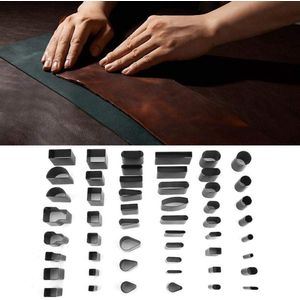 52 stuks leren perforator gereedschapsset - multivormig handgemaakt fabricagegereedschap - leren handwerk klei-polymeer .