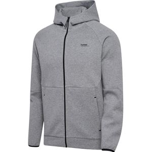 Hummel - Hmltech Fleece Regular Zip Hoodie - Grijs Melange - Trainingsjack