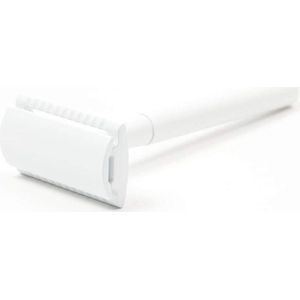 Safety Razor Wit - trus. - inclusief 5 scheermesjes Wit voor vrouwen dames - Double Edge Single Blade - Zero Waste - Duurzaam Scheren