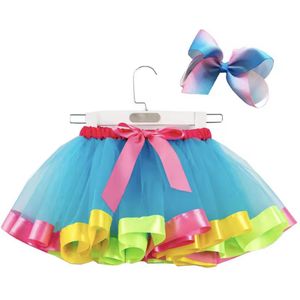Kinder Tutu - Kinder Rokje - Tule rokje - 2/3 jaar - Met strik - Ballet - Meisjesrokje - Carnaval - Feest - Kinderfeestje - Tu tu - Cadeau - Blauw/Roze - CHPN