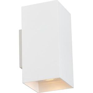 QAZQA sab - Design Wandlamp Up Down voor binnen - 2 lichts - D 11.4 cm - Wit - Woonkamer | Slaapkamer | Keuken