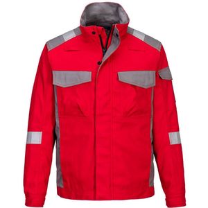 Portwest Bizflame Ultra twee kleuren jack FR08 - Rood - L
