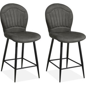 MX Sofa Barstoel Sprint - Antraciet (set van 2 stoelen)