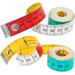 Kleermakersmeetlint 150 cm - Dubbele schaal omtrekmeetlint - Zacht lichaamsmeetlint - Naaien centimeter meetlint - Huishoudens ambachtslieden
