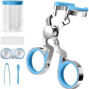 Contactlenzen draaghulpmiddelen - Ooglidslijtagehulpmiddel - Lens Zuignapje - Contactlenshouder - Contactlenzen ooglidspanner - Lens Zuignapje - Contactlenshouder -Siliconen Zachte - Blauw