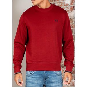 Fred Perry Crew neck sweatshirt - burnt red sports green navy