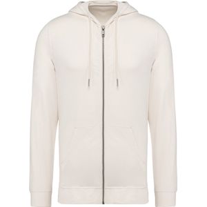 Native Spirit Heren sweater met capuchon en rits NS426 - Ivory - XXL