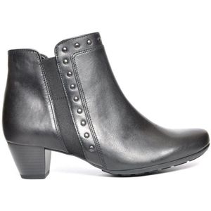 Gabor - Enkellaarzen - Zwart - Lederen - G-wijdte