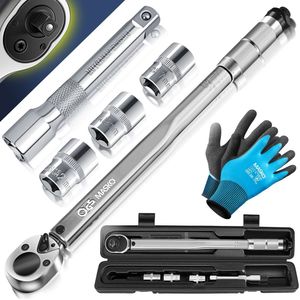 MASKO - Momentsleutelset - 6-delig - Inclusief Opzetstukken en Transportbox