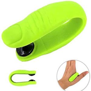 2-stuks Acupressuur Clip Groen - Magnetische Handpalm Massage Tool voor Hoofdpijn, Migraine & Spierontspanning (Draagbaar)