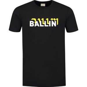 Ballin Amsterdam - Heren Regular fit T-shirts Crewneck SS - Black - Maat XS