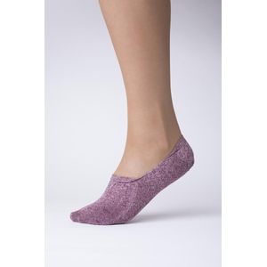 Set 4x Sneaker sokken Bordeaux 39-42 + Gratis Waszakje