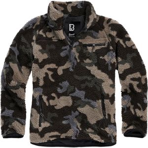 Brandit - Teddyfleece Troyer Pullover Jas - Fleece vest - XL - Zwart