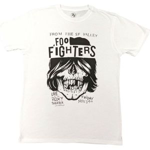 Foo Fighters - Roxy Flyer Heren T-shirt - XL - Wit