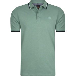 Mario Russo Polo shirt Edward - Polo Shirt Heren - Poloshirts heren - Katoen - 4XL - Mid Groen