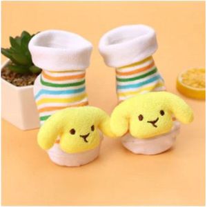 vrolijke sokjes Hond met antislip 0 tot 12 mnd huissokken