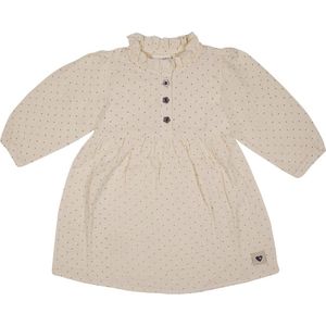 Frogs and Dogs - Jurk Stippen | Beige - Katoen - Maat 86