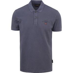 Napapijri - Polo Elbas Blauw Grijs - Modern-fit - Heren Poloshirt Maat M