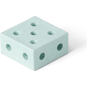 Modu Blokken Vierkant - Zachte blokken- Open Ended speelgoed - Speelgoed 1 -2 -3 jaar - Ocean Mint