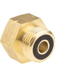 Verloop van shell naar Din - Kraan adaptor met rubber ring