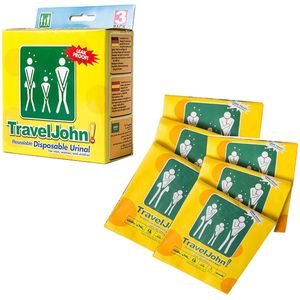 TravelJohn - Wegwerp Plaszak - 800 ml - Lekvrij - Geurloos - Unisex Urinaal