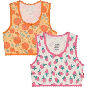 Claesen's® - CropTop 2 Pack - Strawberry - 95% Katoen - 5% Lycra