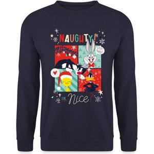 Spreadshirt Looney Tunes Stout Of Aardig Kerstmis Mannen Sweater