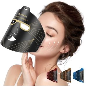 IBORRIA LED gezichtsmasker - Rood licht therapie - Infraroodlamp - Collageen masker - Facelift apparaat - Acne Patch - LED Face Mask - 4 Kleuren - Wit