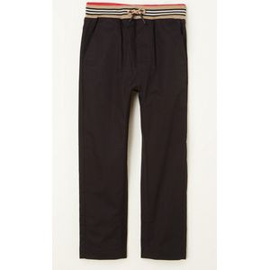 BURBERRY Dilan broek met elastische tailleband en logo - Zwart - Maat 140