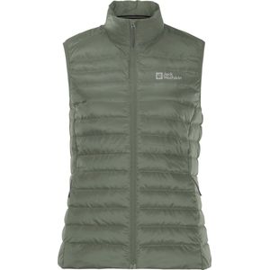 Jack Wolfskin Pack & Go Down Vest Women - Bodywarmer - Dames - Groen - Maat M