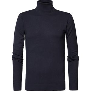 Petrol Industries - Heren Fijngebreide coltrui - Blauw - Maat XL