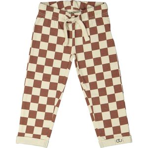 James - jongens broek - geblokt - gebroken wit - bruin - 92