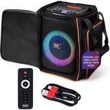 Pyle - Draagbare Bluetooth Partyluidspreker - 8 inch - 100 W - Oplaadbare Batterij - USB/SD/BT/FM-radio