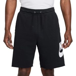 Nike - Club Alumni - Korte Broeken - Zwart - Katoen French Terry