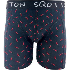 Boxershort - SQOTTON® - Basic - Zwart - Maat M