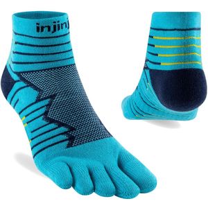 Injinji - Ultra Run Mini Crew - Teensokken - Bleu - Unisex