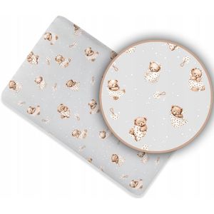 Hoeslaken Katoen 90x50 cm met Elastiek - Schattige Beerprint