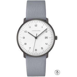 Junghans Max Bill Quartz 41/4064.02 - zwart - horloge - heren - vintage - heren horloge - dames horloge - zwart - saffierglas - bolglas